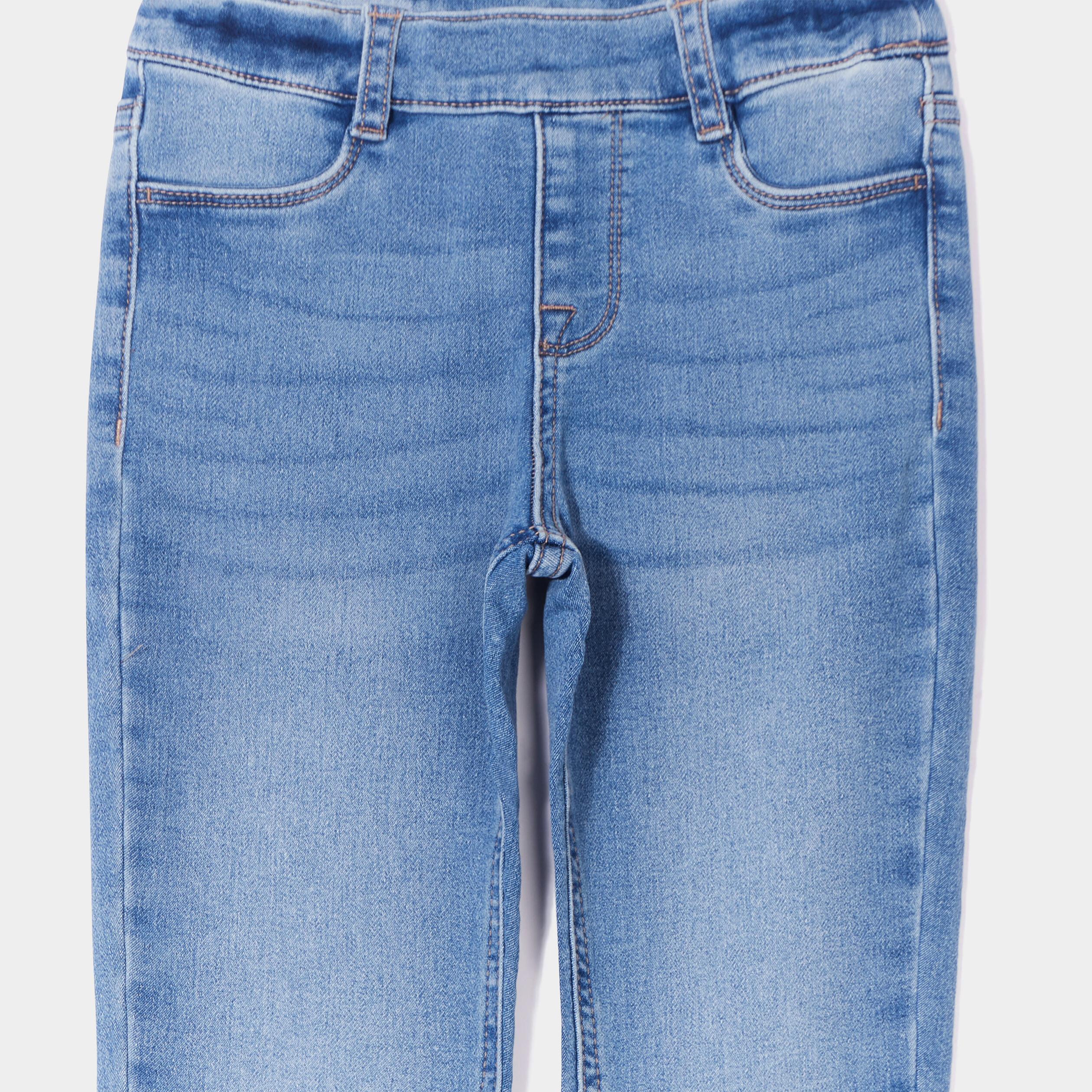 Jegging taille élastiquée denim stone fille | La Halle