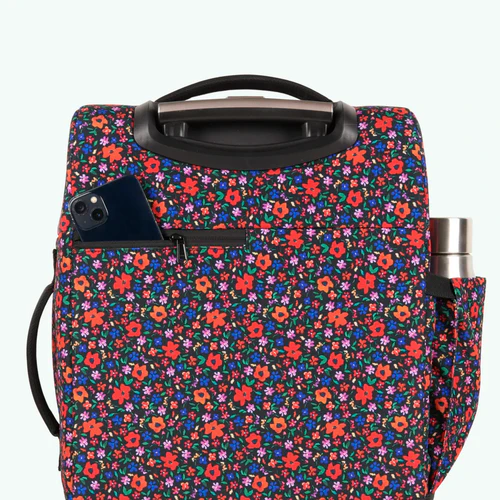 Small Maupiti Black 4-Wheel Soft Suitcase
