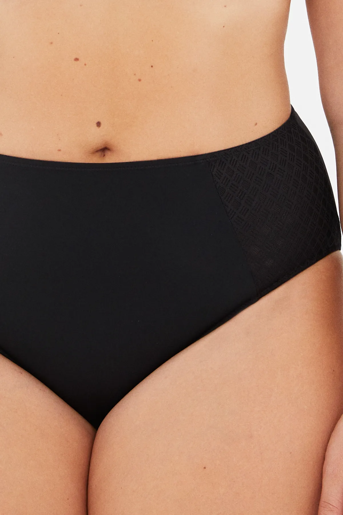 Dagi  Schwarze Lily Slip-Höschen mit hoher Taille