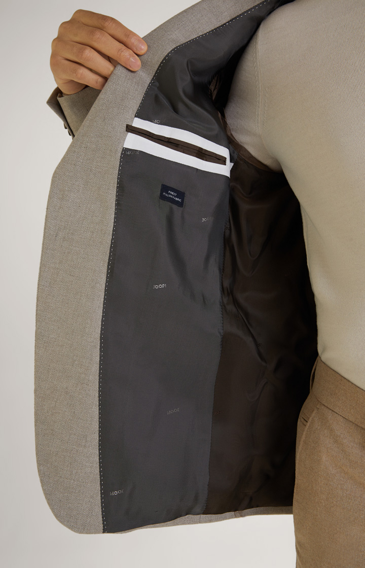 Flanell-Sakko Four in Beige meliert