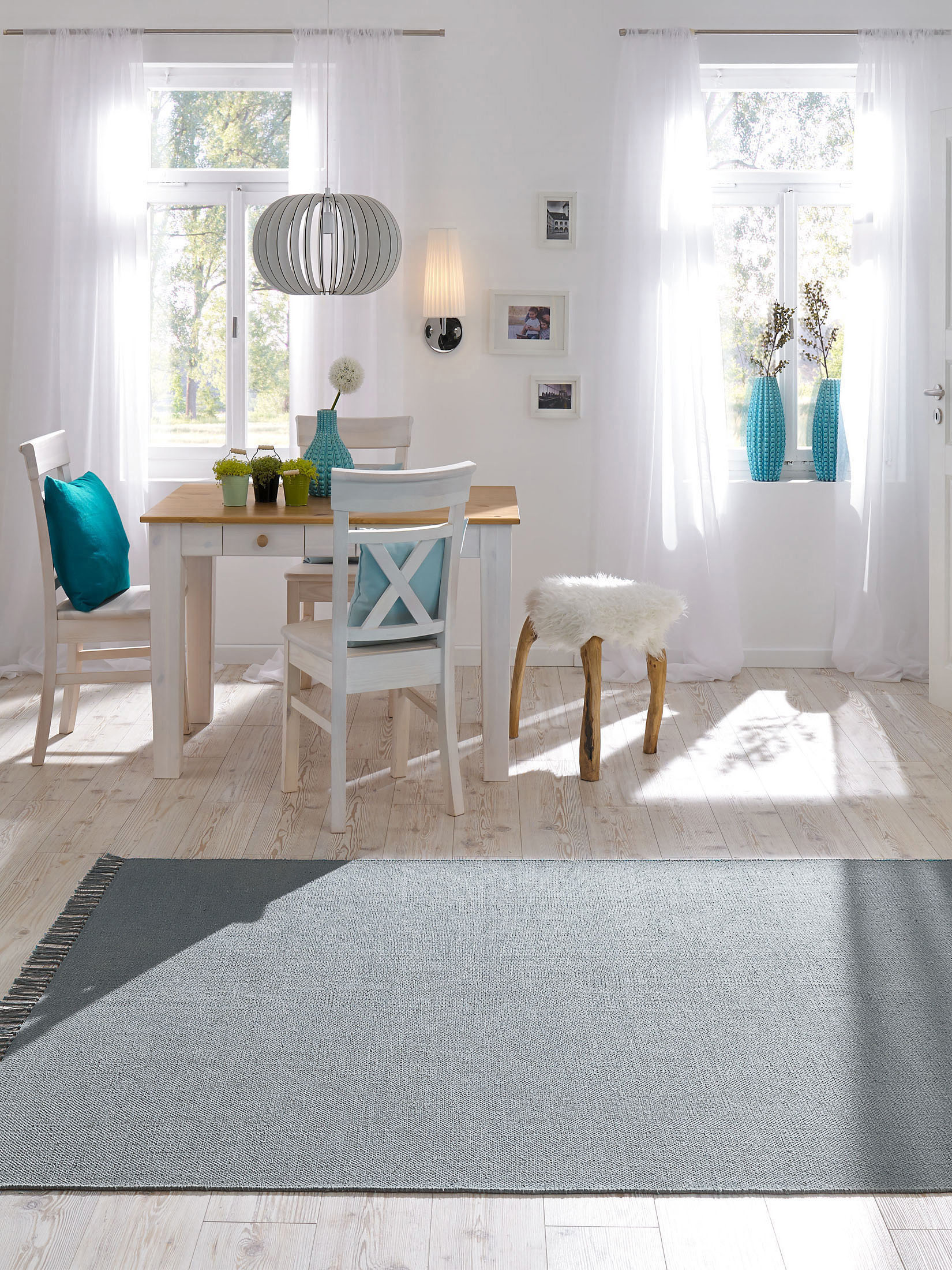 Summerweave Baumwoll-Teppich, Grau