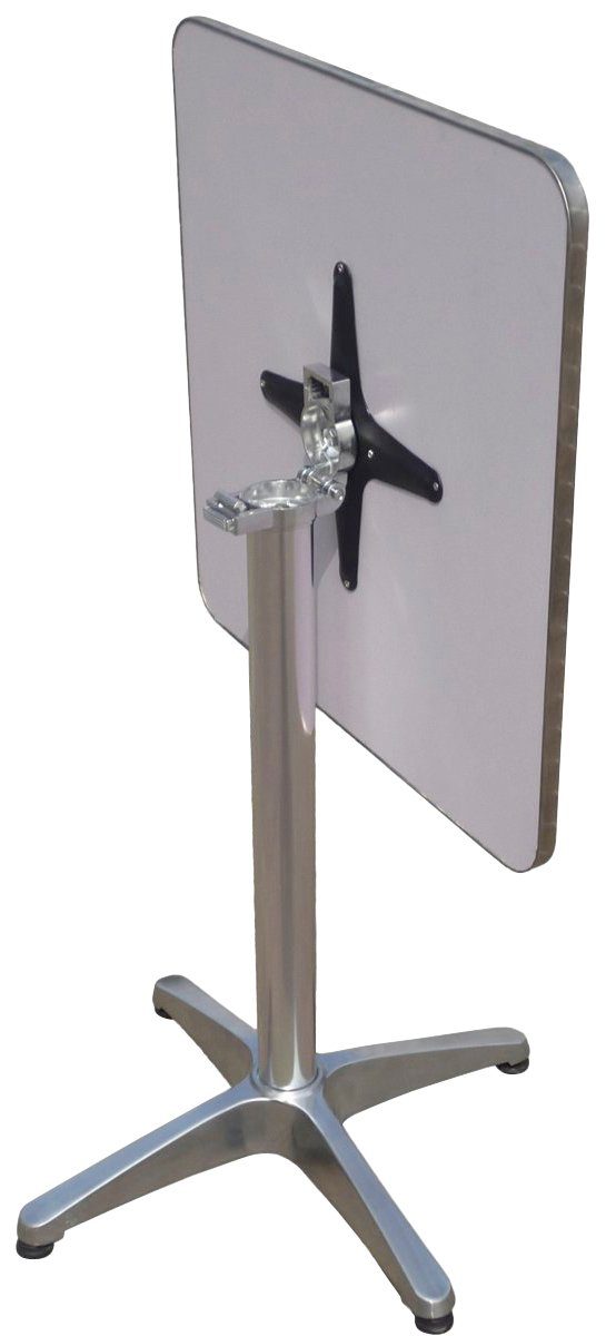 Garden Pleasure Gartentisch Bistro Tisch, quadratisch, Alu-Gest, mit hochwertigem Aluminium-Gestell