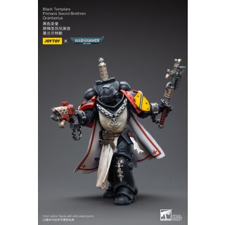 Warhammer 40k Actionfigur 1/18 Black Templars Primaris Sword Brethren Granbertus 12 cm