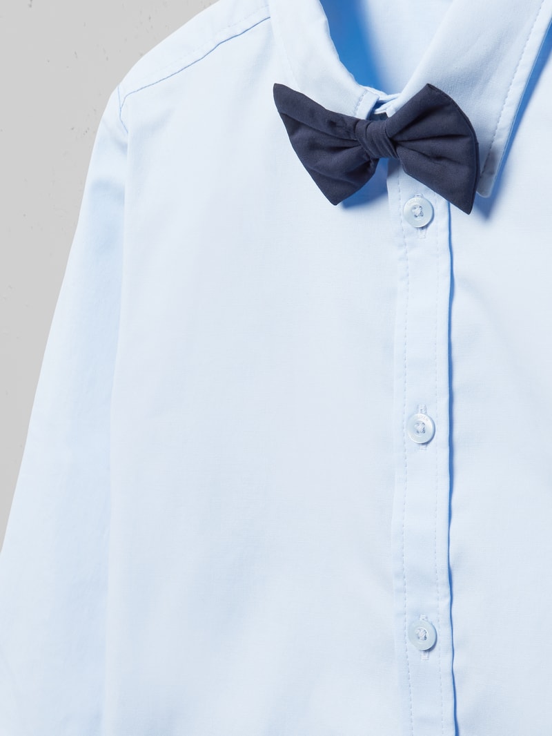 Hemd mit Fliege Modell 'Back to School' in bleu