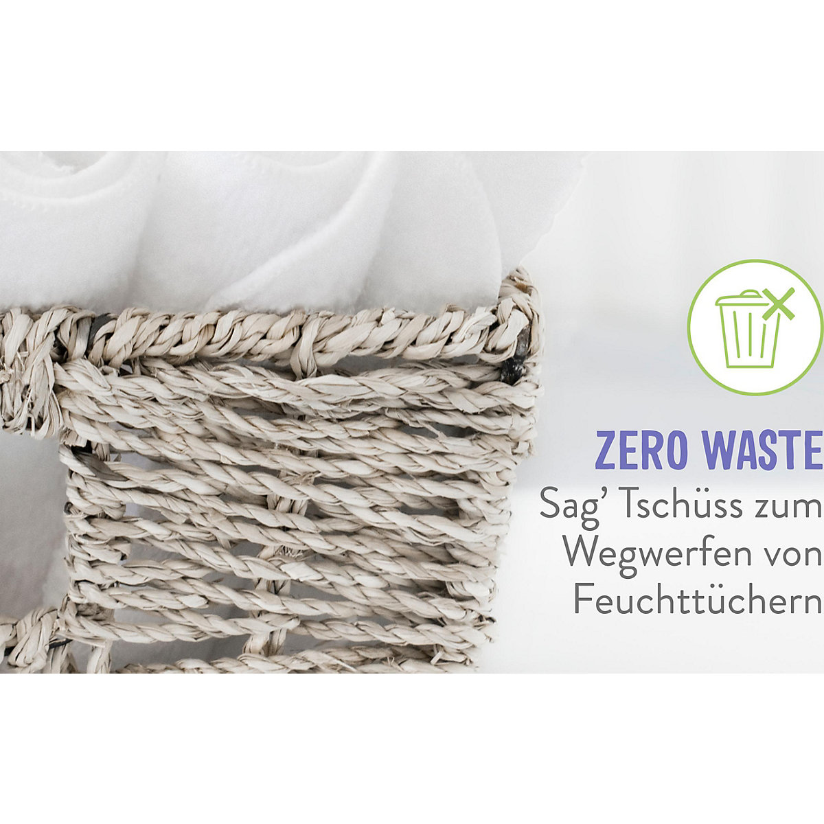 Bambino Mio, Wiederverwendbare Feuchttücher, 10er Packung, Schnee