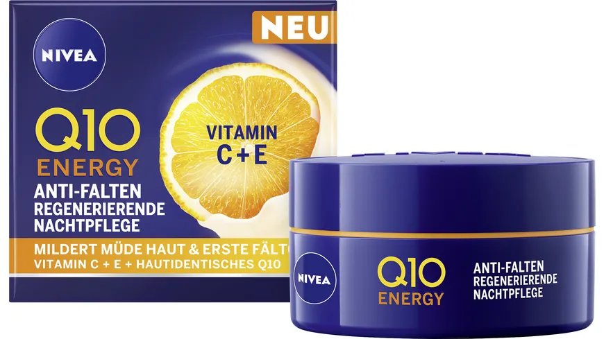 NIVEA Q10 Energy Anti-Falten Regenerierende Nachtpflege 50 ml