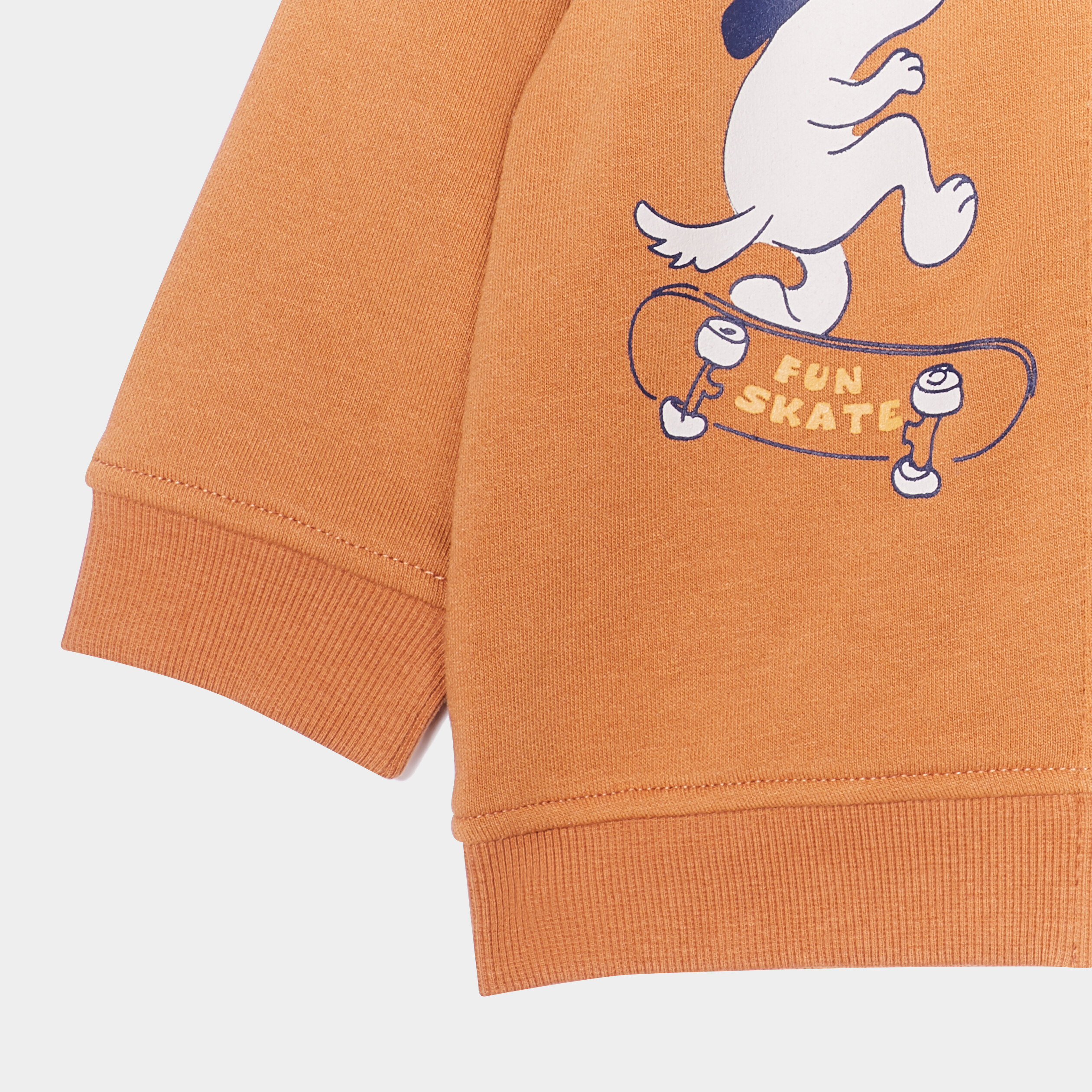 Sweat à capuche zippé marron cognac bébé garçon | La Halle
