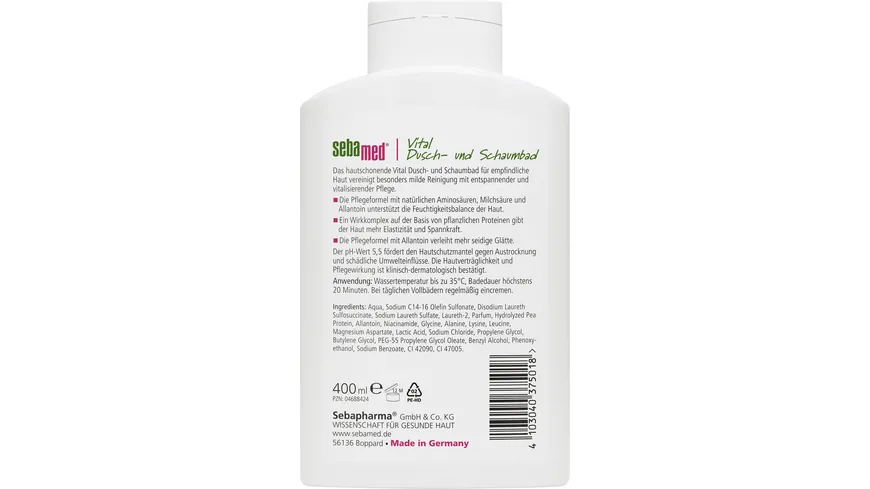 Sebamed Vital Dusch u. Schaumbad 400ml 400 ml