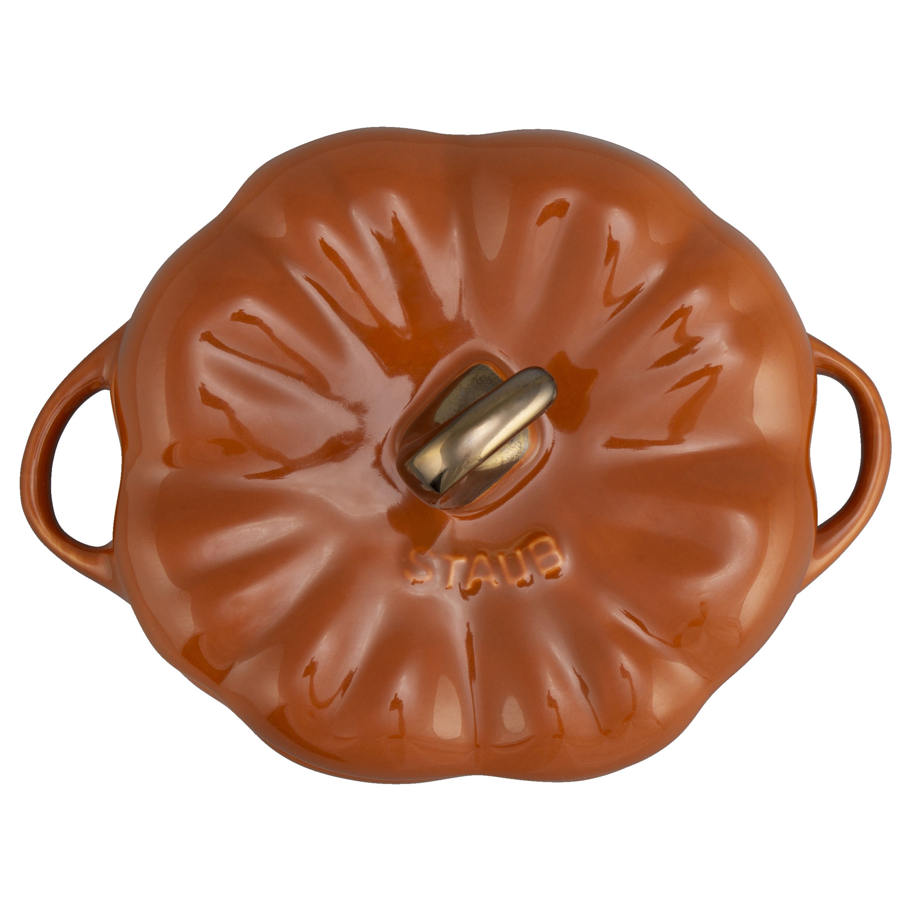 Cocotte 15 cm, Kürbis, Zimt, Keramik