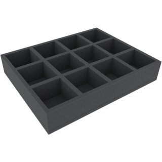 Feldherr 60 mm Full-Size Schaumstoffeinlage mit 12 Fächern