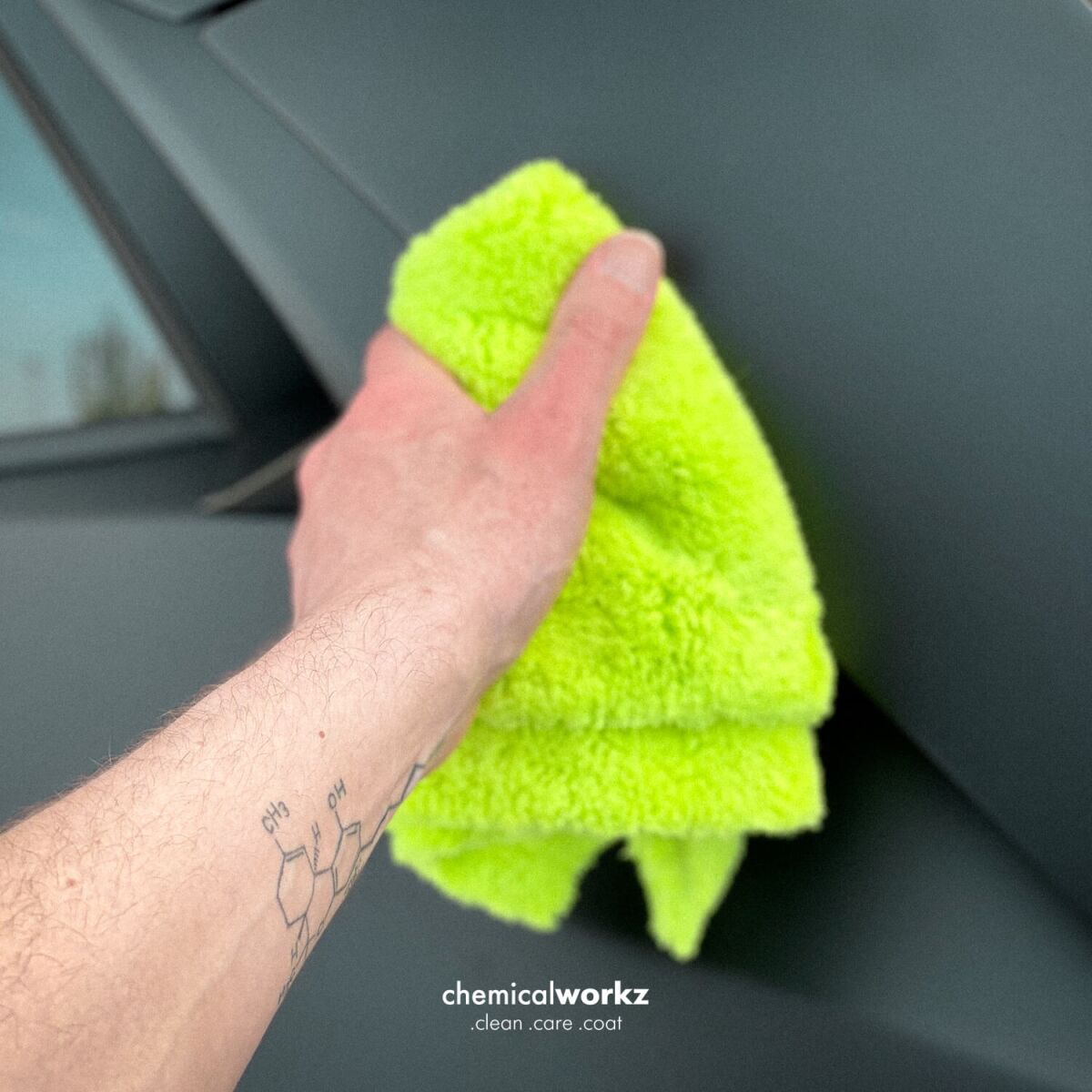 chemicalworkz Edgeless Soft Touch Towel 500GSM Grün Poliertuch 40×40cm