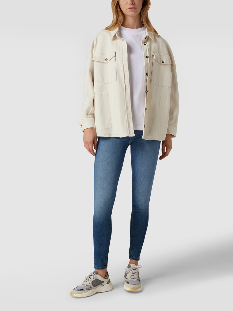 Skinny Fit Jeans mit Stretch-Anteil Modell 'Como' in blau