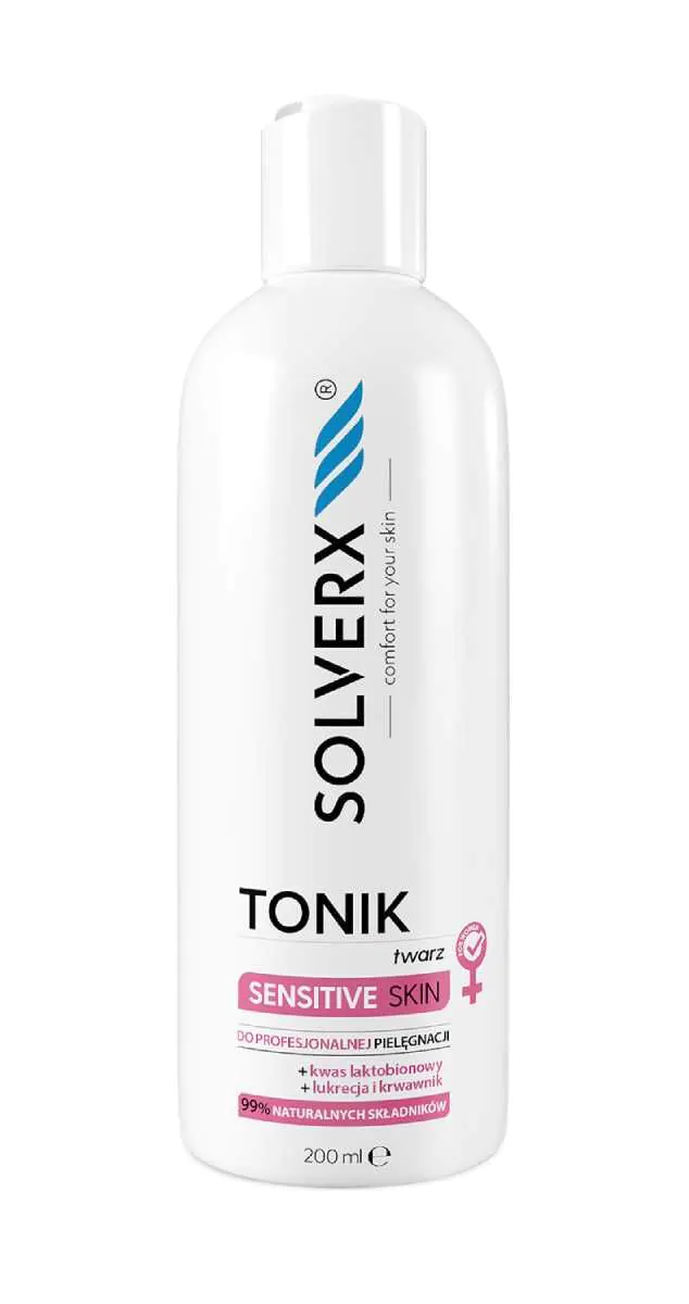 Solverx Sensitiv Hud - Ansigtsvand 200ml