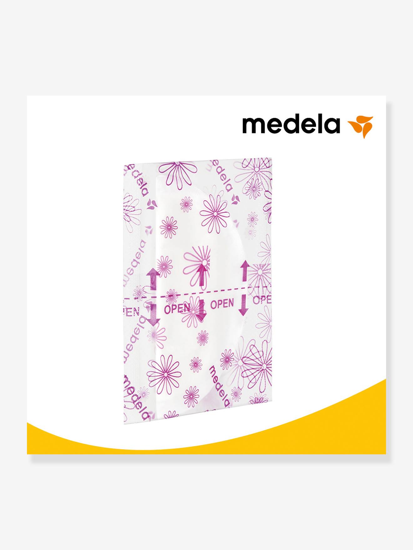 Boîte de 60 coussinets d’allaitement jetables Safe & Dry Ultra thin MEDELA blanc