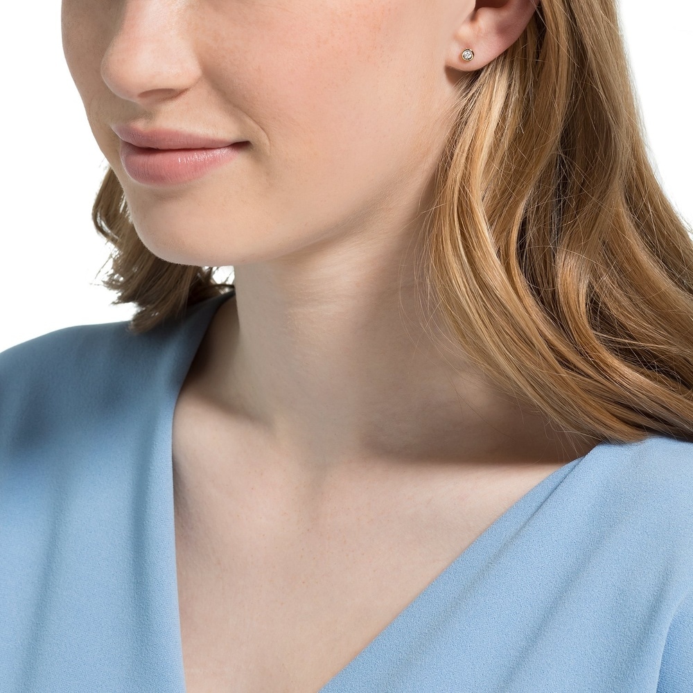 Valeria Boucles d'oreilles à fermoir à poussette 375 Or jaune Boucles d'oreilles
