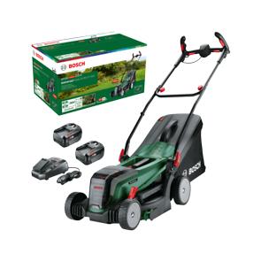 Akumulátorová kosačka Bosch Green 06008B9E00 Universal 37-550 2x 18V 4,0 Ah batéria