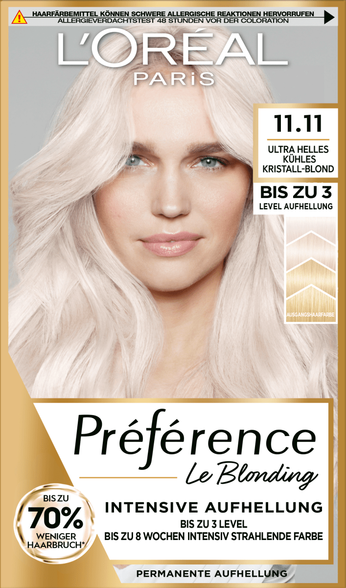 Haarfarbe 11.11 Ultra Helles Kühles Kristall-Blond, 1 St
