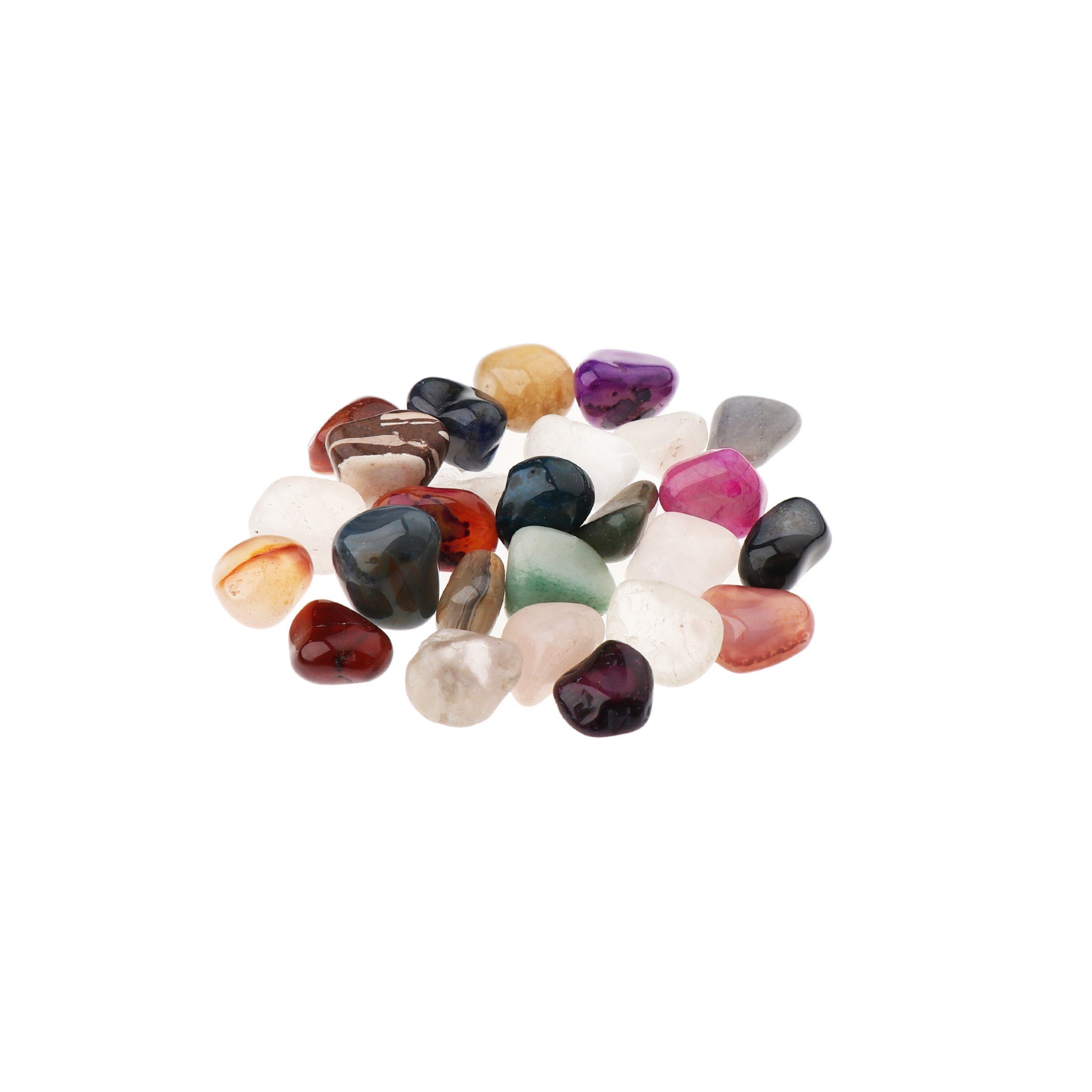 NKlaus Mineralstein 100g Trommelsteine Multi Mix 10 - 15 mm Heilsteine Edelsteine Schmucks