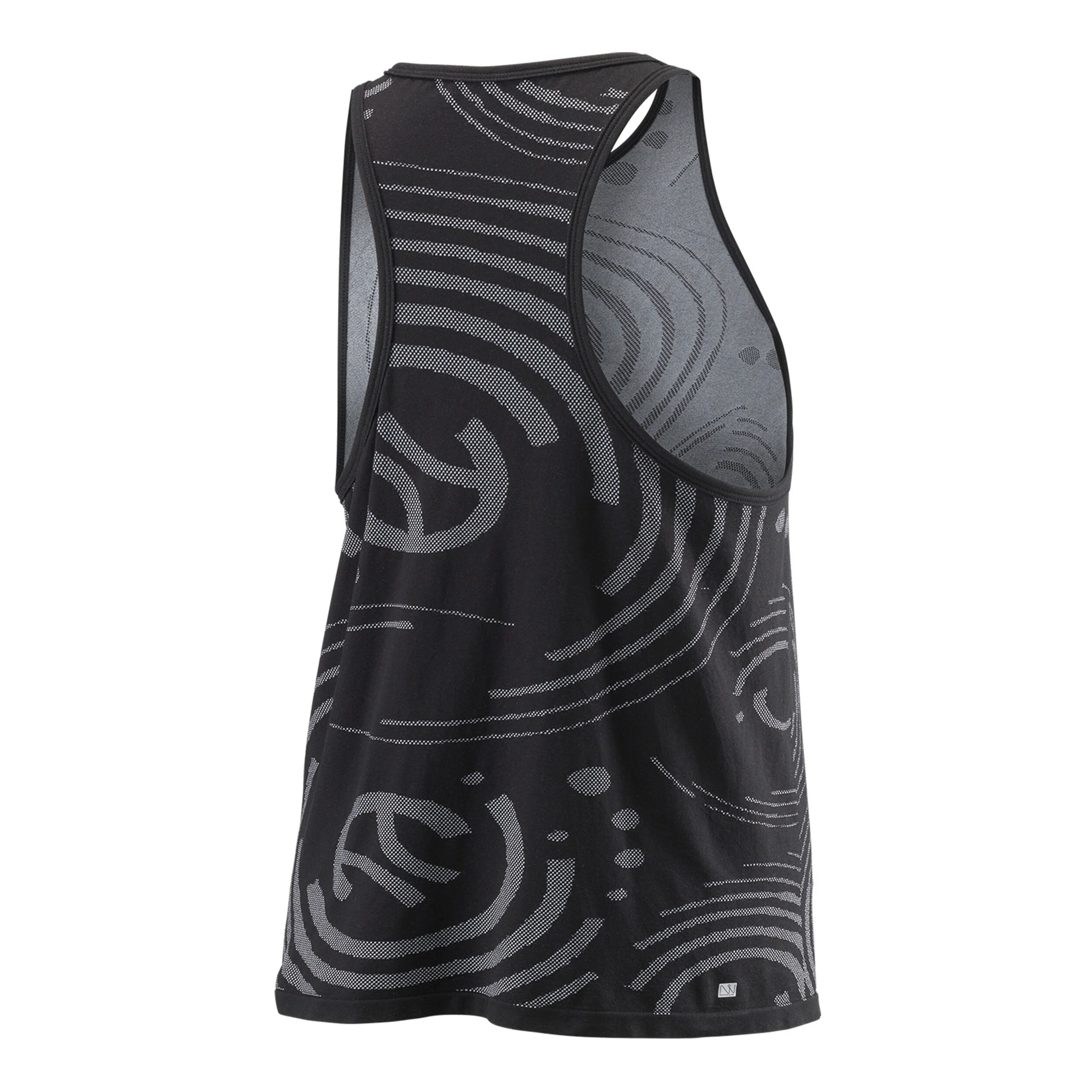 Power Seamless Tank-Top Damen - Schwarz, Grau