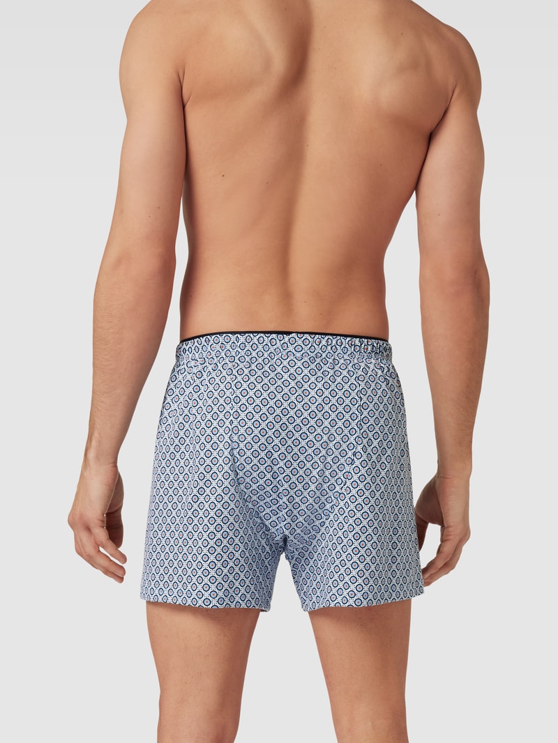 Boxershorts mit Allover-Muster in hellblau