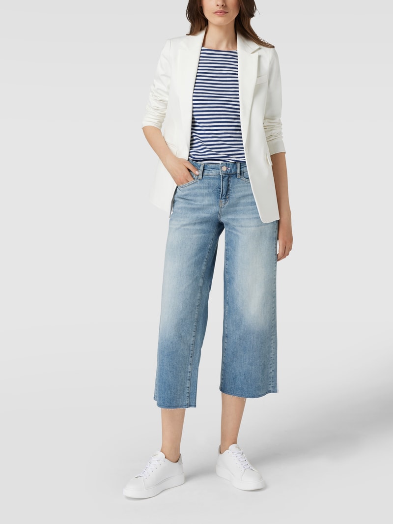 Jeans mit Brand-Detail Modell 'Christie' in hellblau