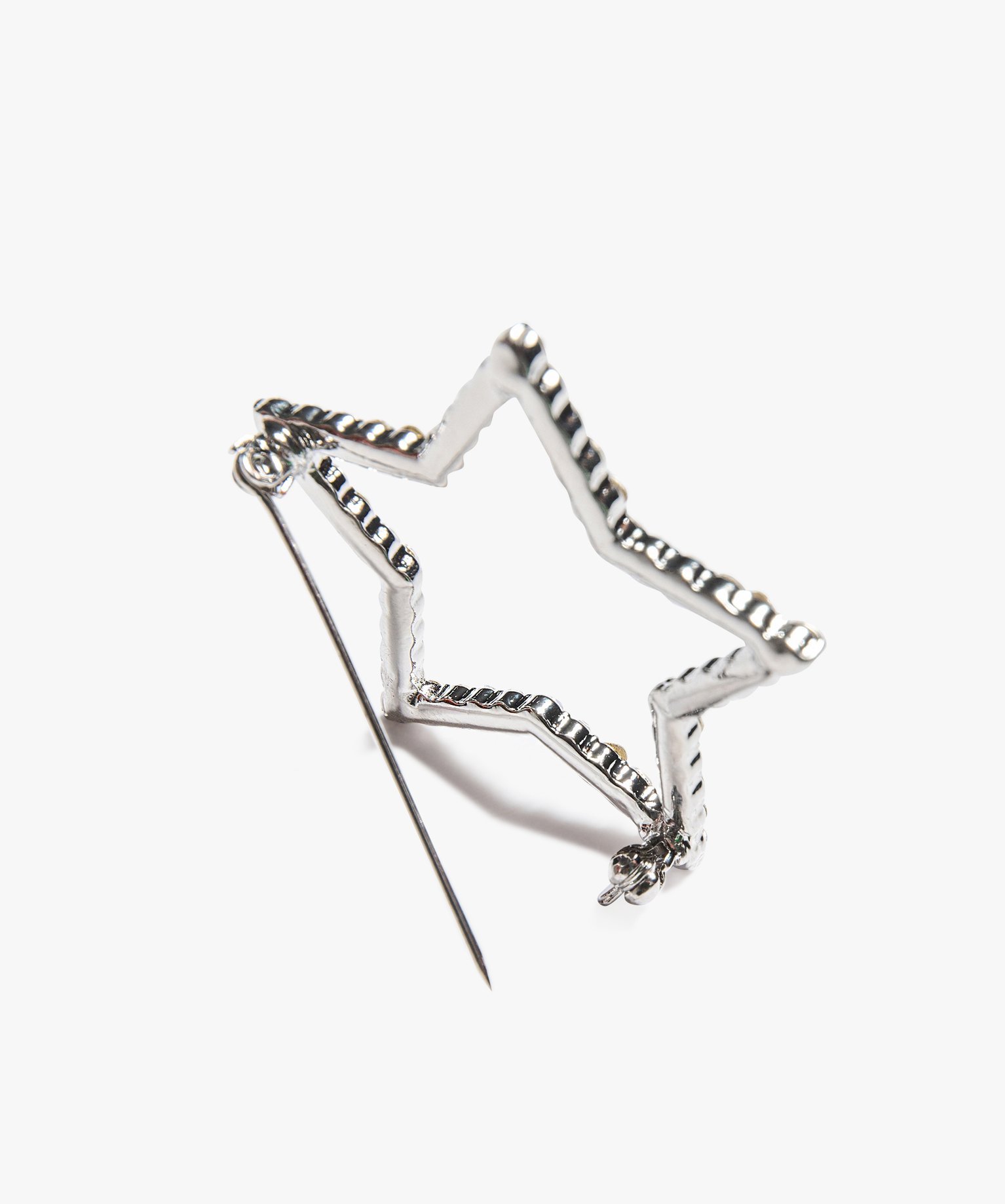 Broche femme forme étoile à strass argent | GEMO