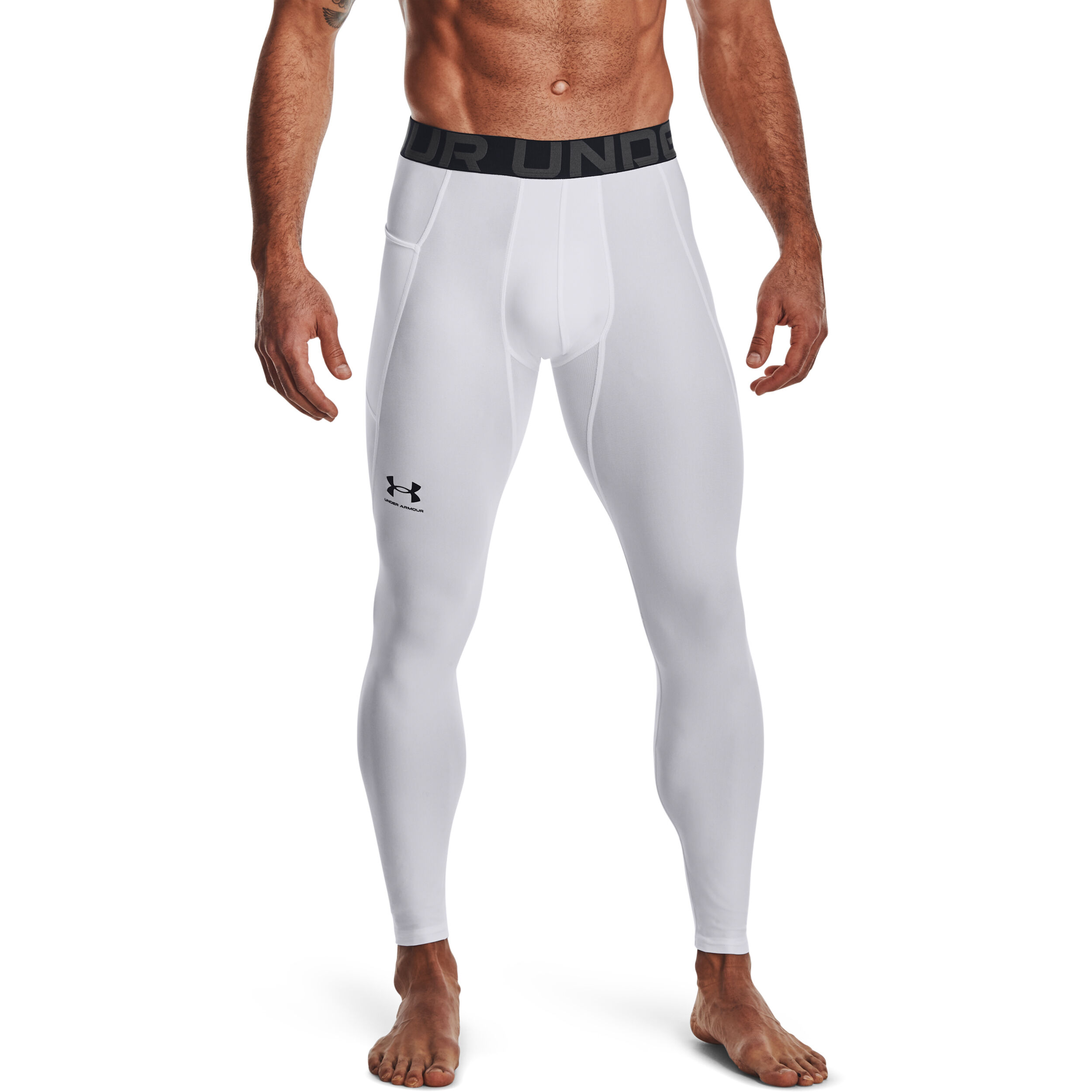 Heatgear Tight Herren - Weiß, Schwarz