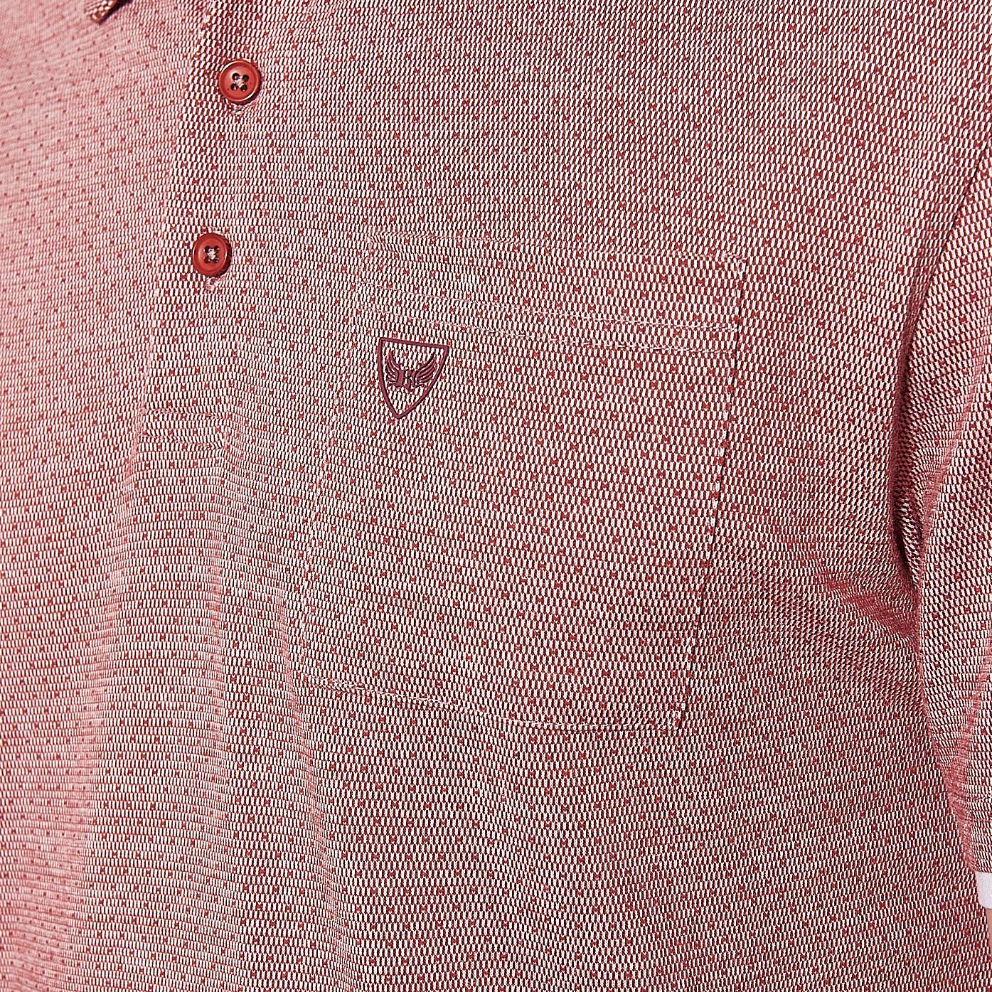 CEDE   Polo rouge Homme en 100% coton