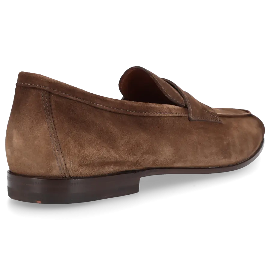 Santoni - Loafer 18837 Veloursleder - braun