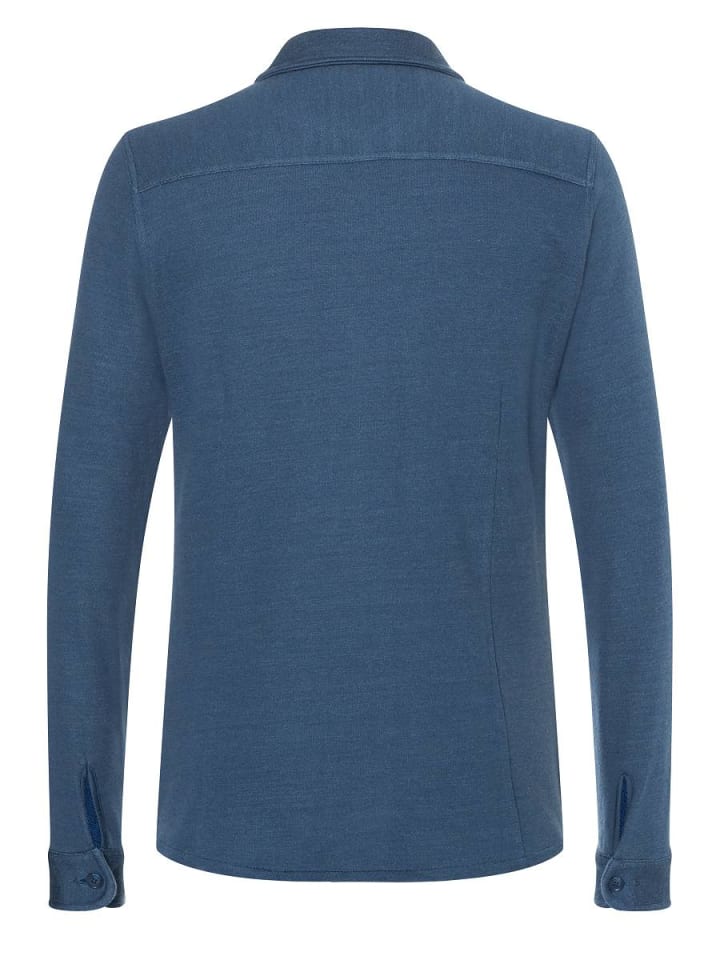 super.natural Merino Jacke M KNIT JACKET in blau günstig kaufen