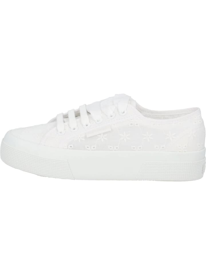 Superga Schnürschuhe in total white günstig kaufen