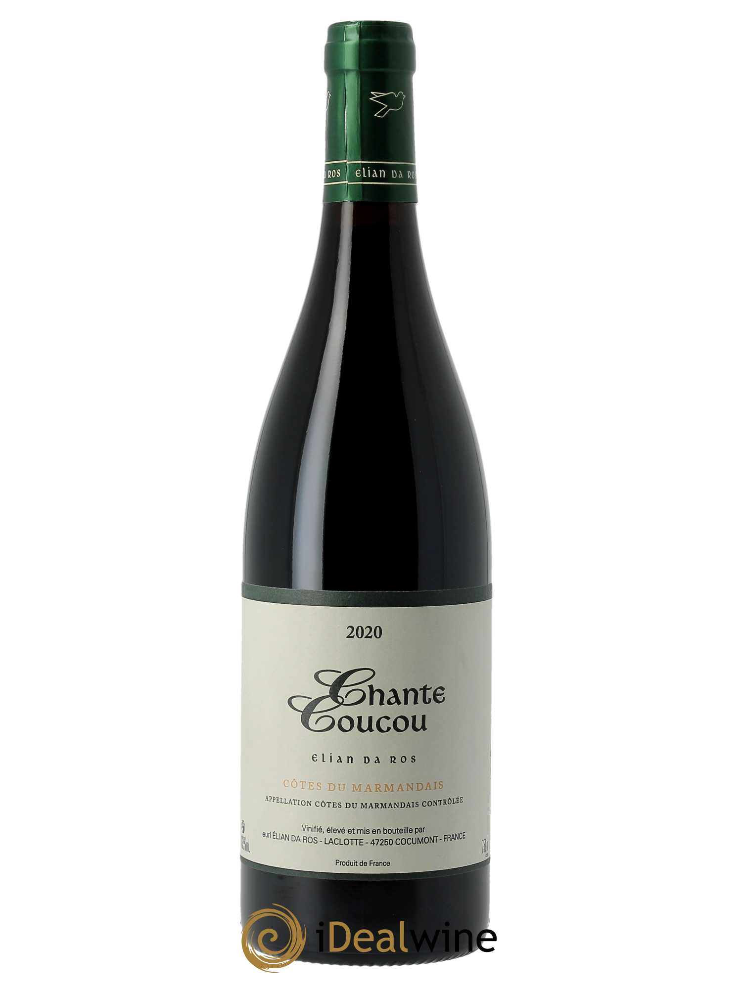 Côtes du Marmandais Chante Coucou Elian Da Ros (Domaine)  2020 - Lot de 1 Bouteille