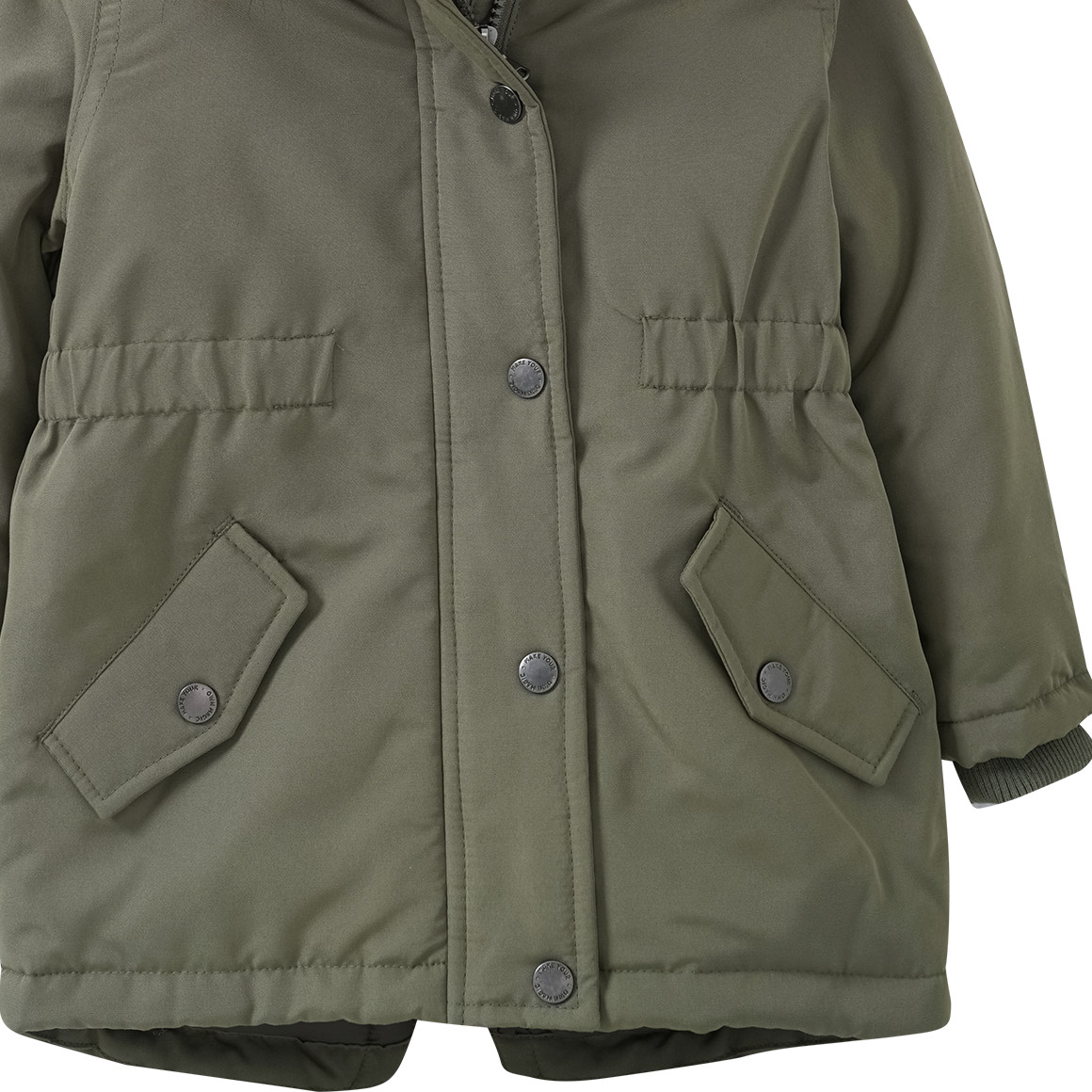 Mädchen Parka mit Fellimitat