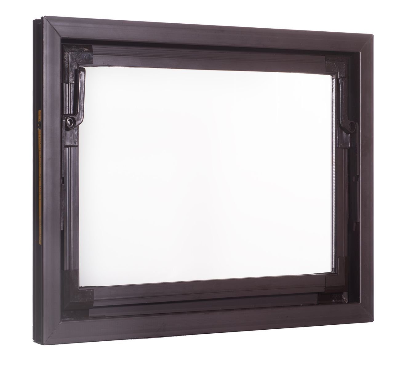ACO Severin Ahlmann GmbH & Co. KG Kellerfenster ACO 50x50cm Nebenraumfenster Fenster Kippfenster braun Kellerfenster Einfachglas, wärmeisolierende Kunststoff-Hohlkammerprofile
