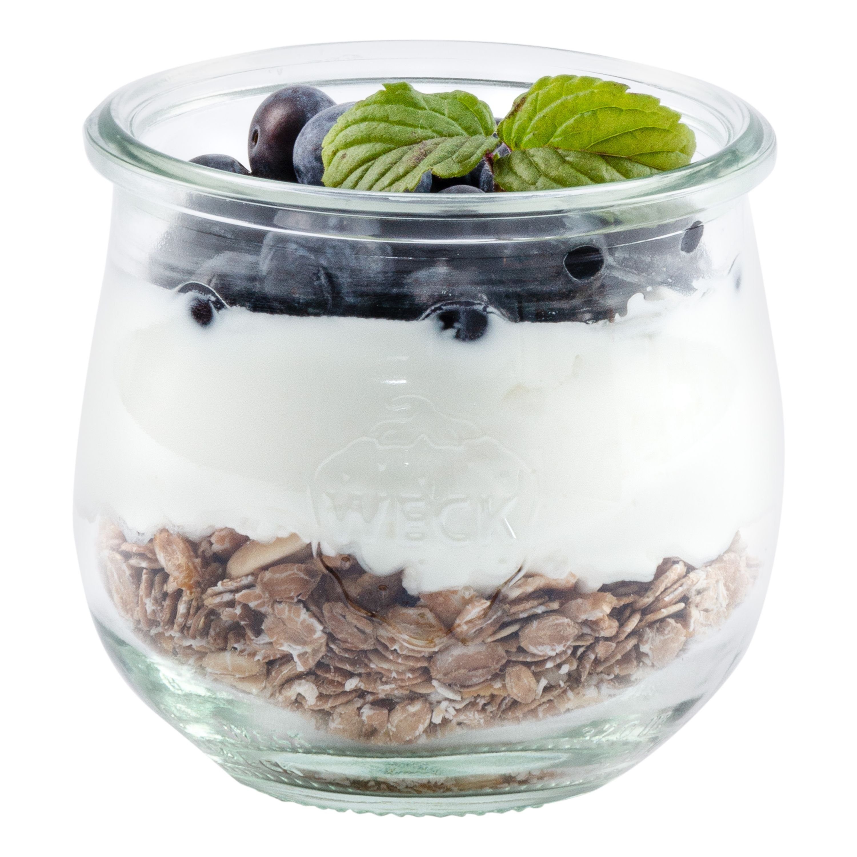 MamboCat Einmachglas 12er Set Weck Gläser 370ml Tulpenglas 12 Glasdeckel inkl Rezeptheft, Glas