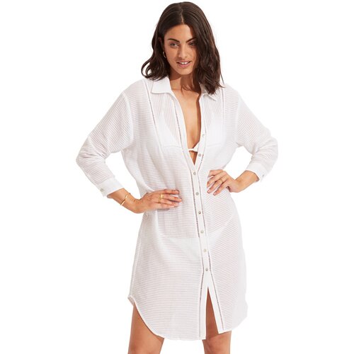 DAMEN HEMD LONGSHORE COVER UP