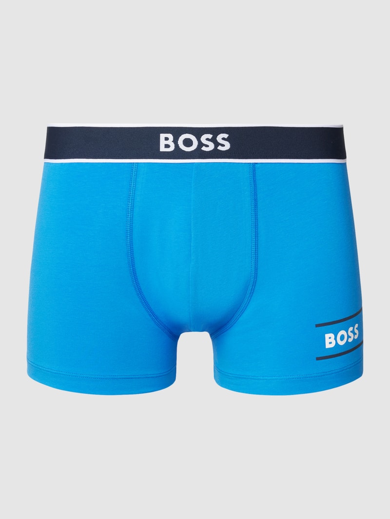Trunks mit Label-Details in royalblau