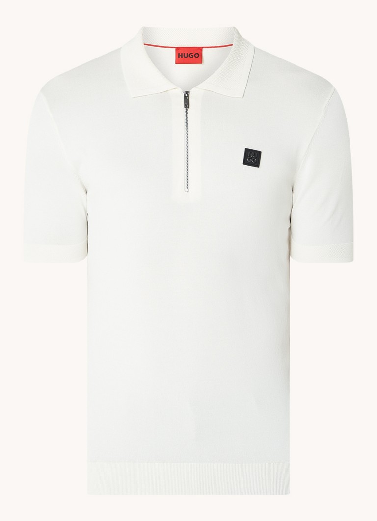 HUGO BOSS Sayfong polo majica regularnog kroja s polu-zatvaračem i logotipom
