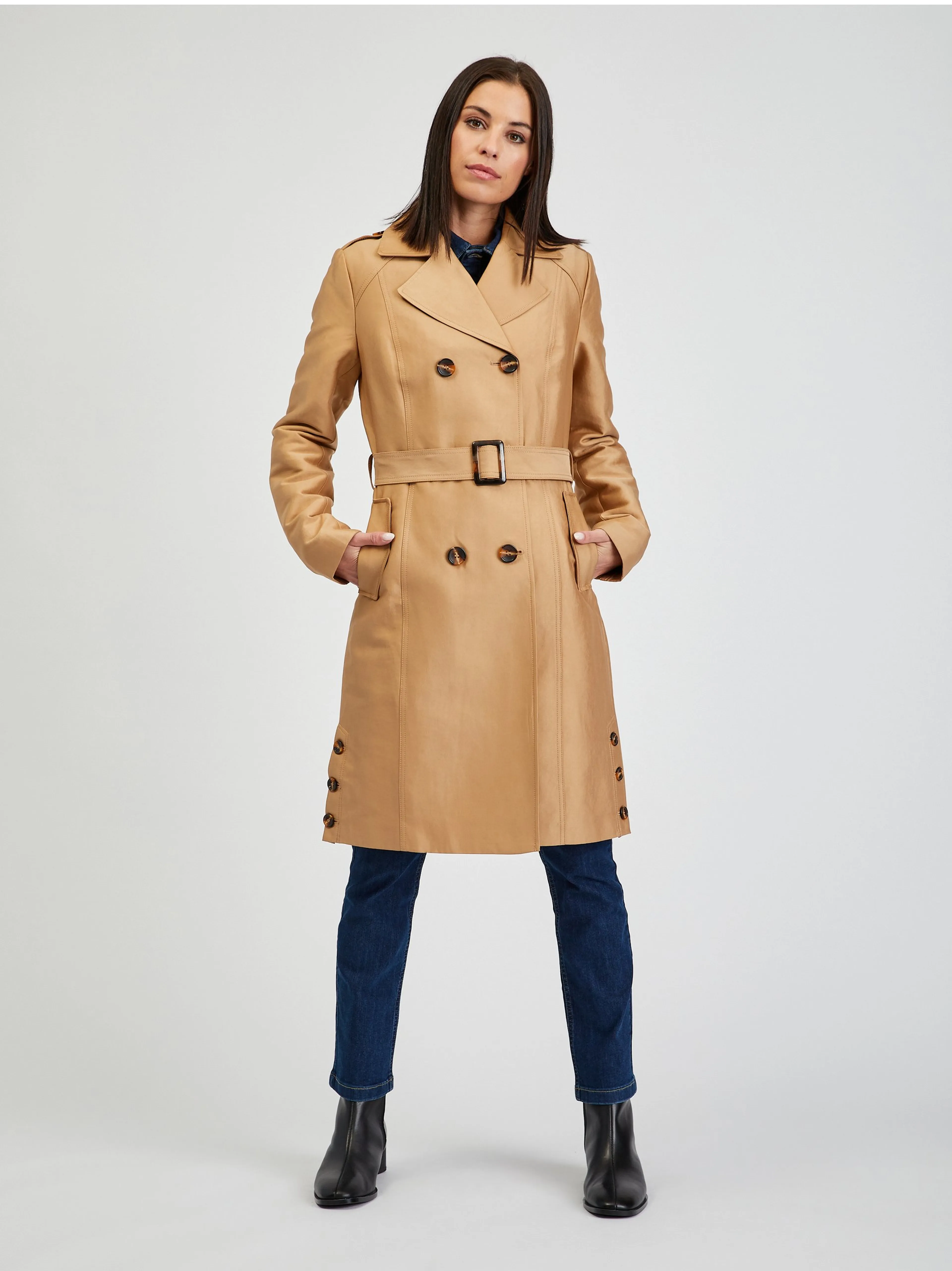 Hellbrauner Damen-Trenchcoat ORSAY