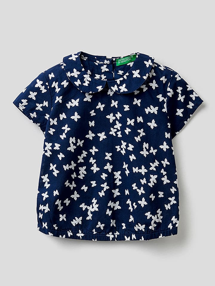 Benetton Bluse in Dunkelblau günstig kaufen 62