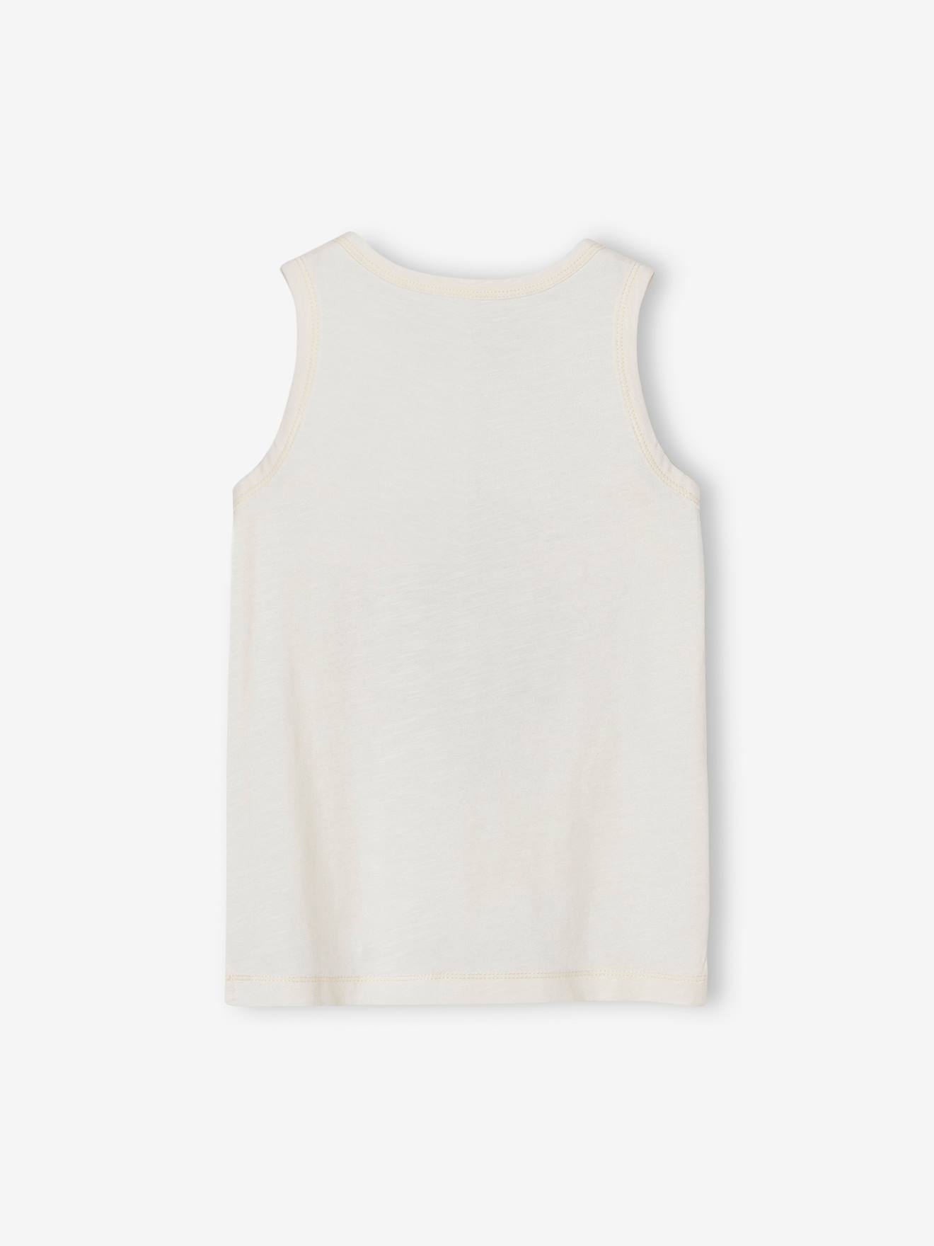 Débardeur motif panthère garçon écru