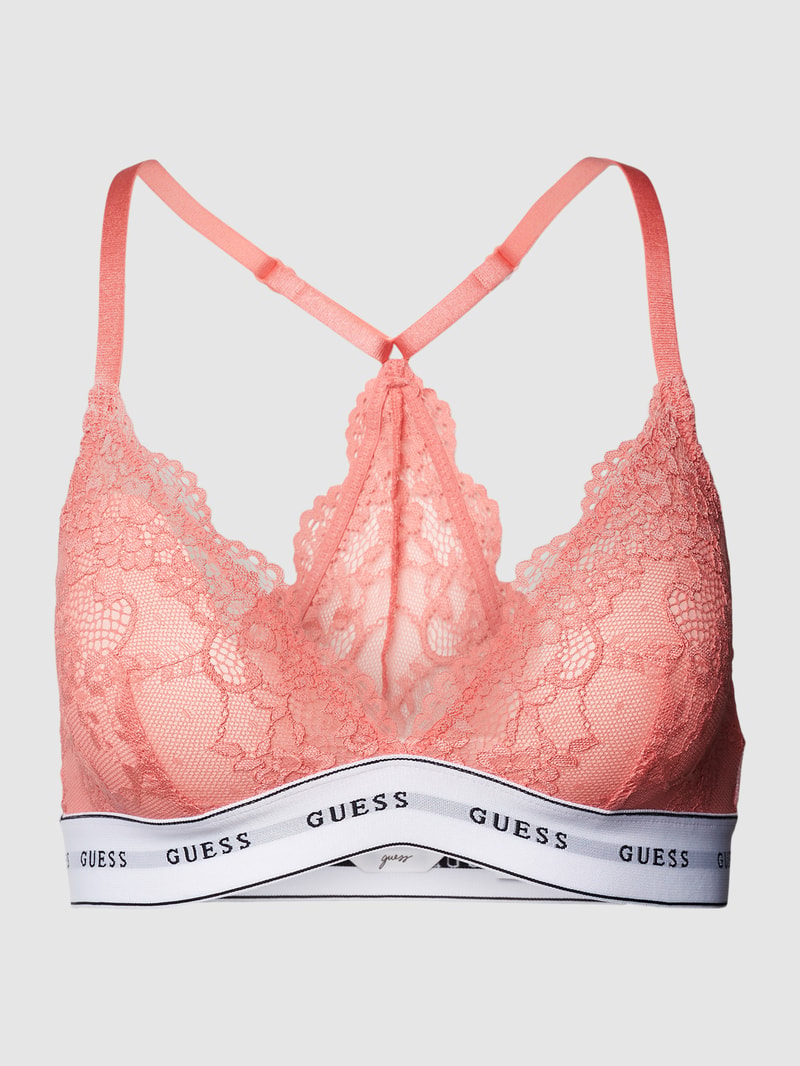 Bustier mit elastischem Logo-Bund Modell 'BELLE' in koralle