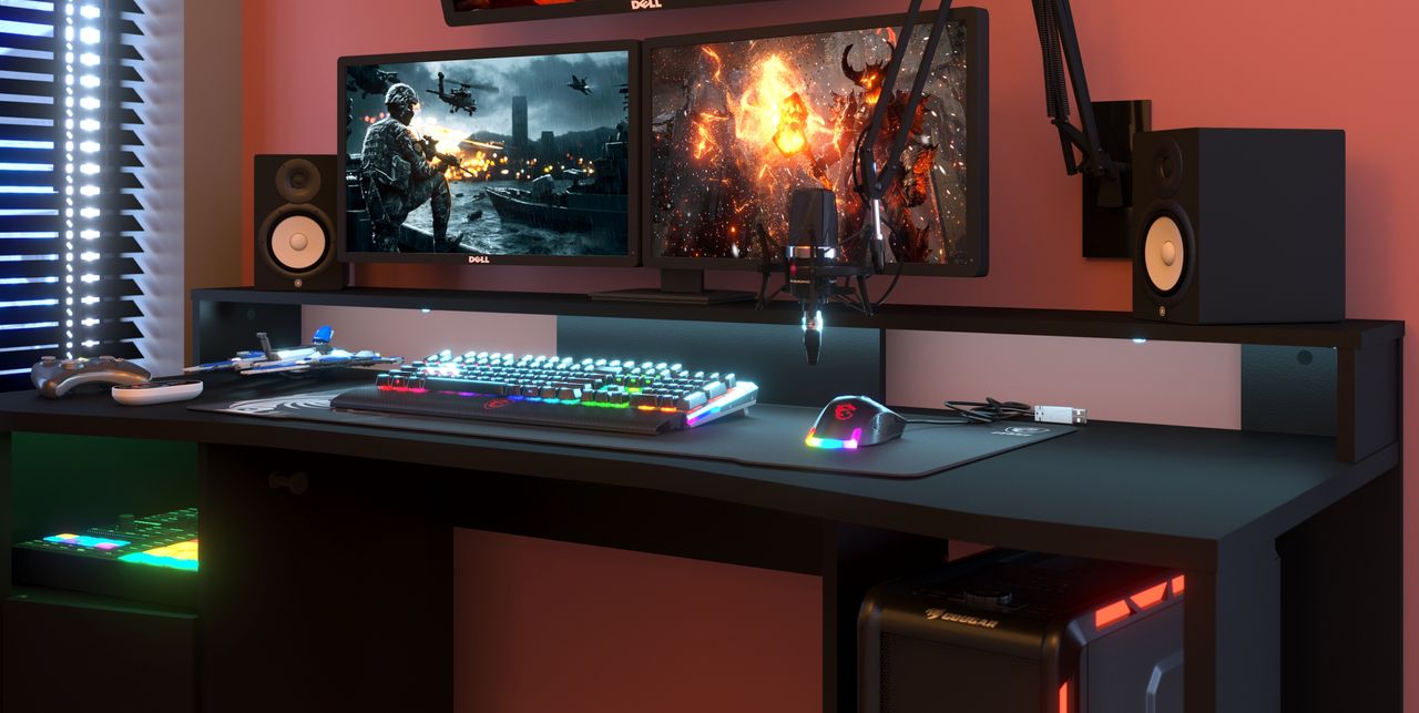 Parisot Kinderzimmer, 4-tlg., Fabric 22 - mit Gamertisch
