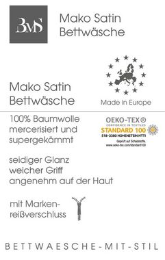 Bettwäsche Mako Satin Wendebettwäsche, BETTWAESCHE-MIT-STIL, Mako Satin, 2 teilig