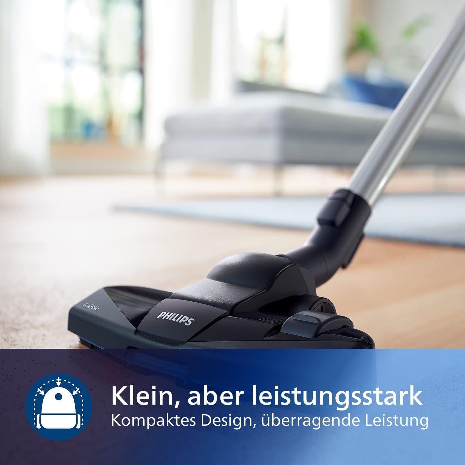 Philips Zyklon Hybrid Staubsauger Zyklon Staubsauger Zyklonstaubsauger extra stark Bodensauger, 650,00 W, Beutellos, Beutelloser Sauger, leise, 1,5 L Fassungsvermögen, Bodenstaubsauger