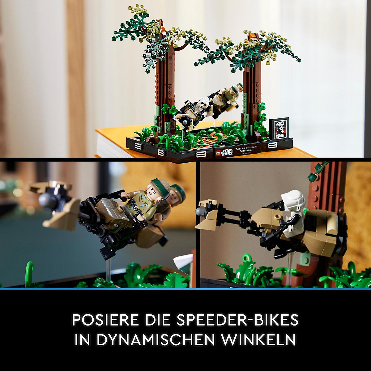 LEGO® Star Wars 75353 Verfolgungsjagd auf Endor – Diorama