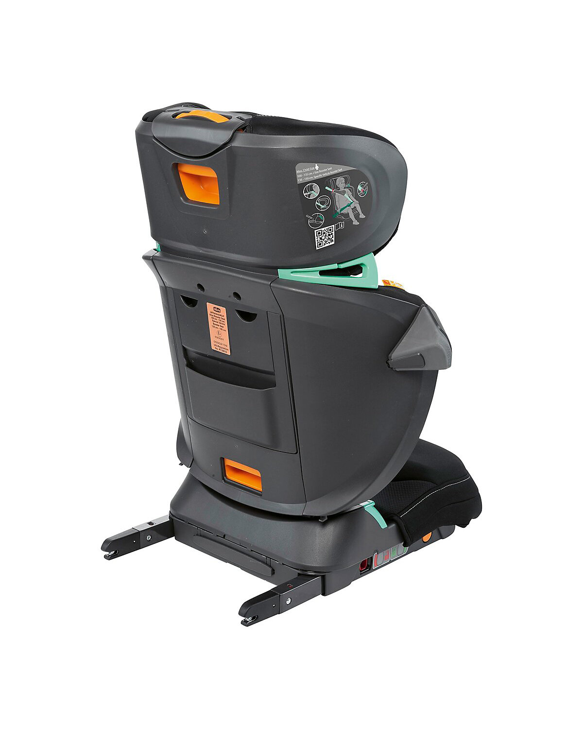 Kindersitz Fold&Go i-Size , 100-150 cm, faltbar, inkl. Seitenaufprallschutz und Bauchgurtführung