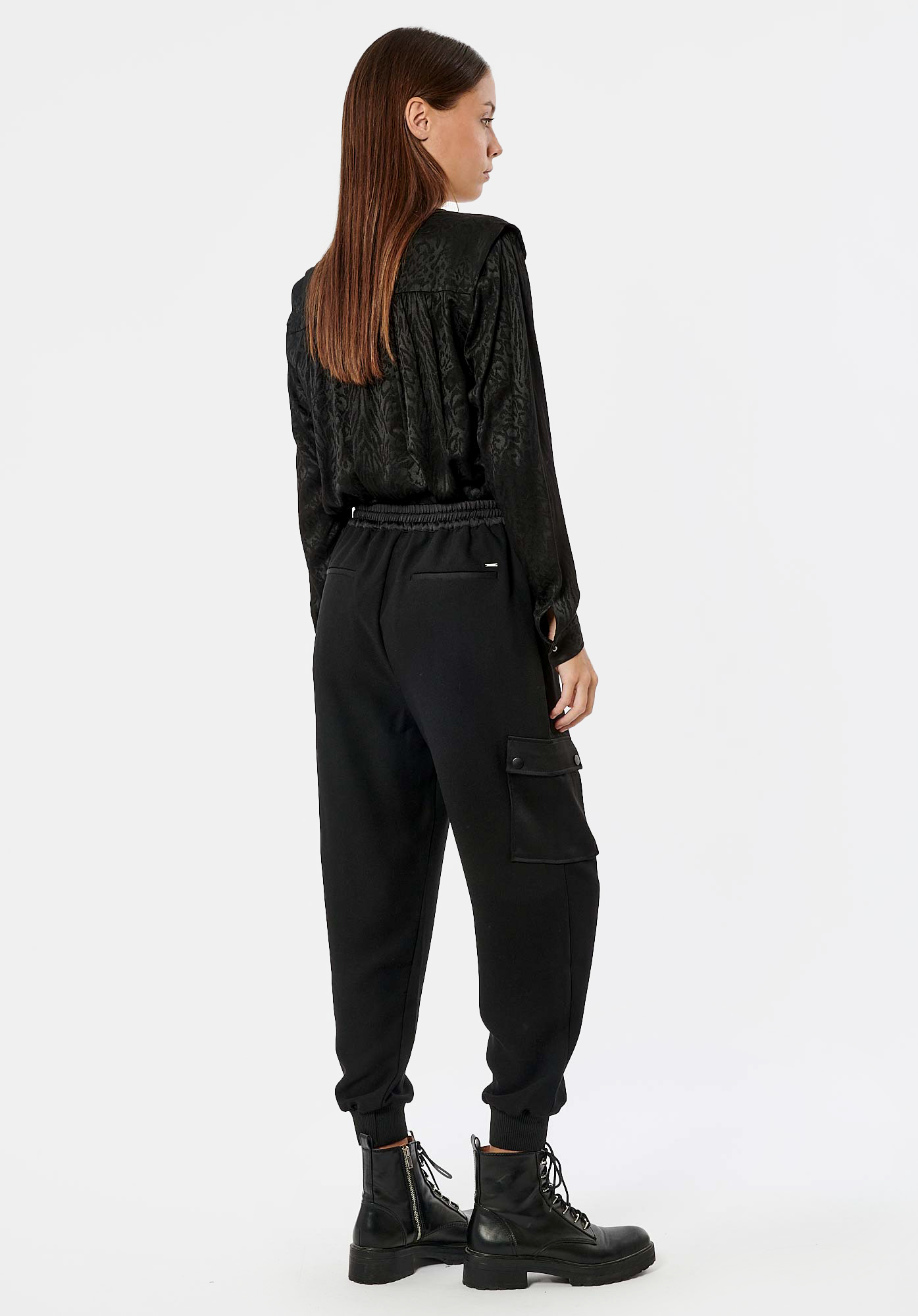 PLAYA  Pantalon cargo noir femme