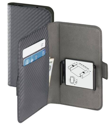 HAMA Flip Cover Smart Move - Carbon, XL Jede Marke  Grau
