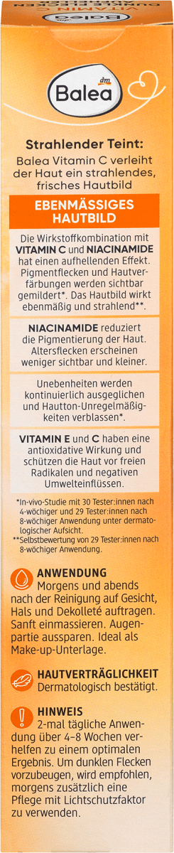Gesichtscreme Vitamin C Dunkle Flecken Aufheller, 50 ml